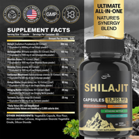 Gummies de Shilajit pour hommes, Tongkat Ali, algues marines, Shilajit de l'Himalaya, capsules d'Ashwagandha, gummies et capsules de Shilajit