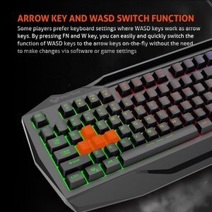 MEETION MT-C490 kit ergonomico rgb tastiera e mouse gaming mouse pad <span class=keywords><strong>set</strong></span> <span class=keywords><strong>combo</strong></span> mouse tastiera - Product Image 3