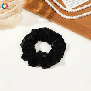 Vendita calda di tendenza moda per bambini cravatte per capelli eleganti Vintage colorate con perline in rilievo nastro di pizzo dolce stile all'ingrosso - Product Image 1