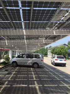 YUEN-S 태양 전지판 차 항구 태양 간이 차고 구조 태양 간이 차고 설치 체계