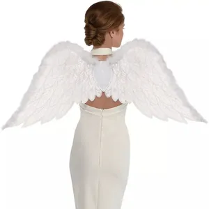 White Halloween Guardian Angel Wings