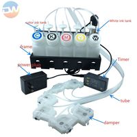 Dewei L1800 L805 R1390 Kit modifikasi Printer, Kit pengatur waktu Motor sistem CISS dengan pengaduk cetak DTF 250ml tangki tinta