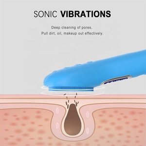 Personnalisation professionnelle Sonic étanche Rechargeable visage exfoliant épurateur brosse nettoyante pour le visage pour hommes et femmes - Product Image 3