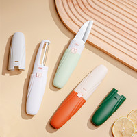 Dubbelzijdige Multifunctionele Keukenaccessoires Gadgets Manueel Groente-En Fruitschillenmes Met Beschermhoes
