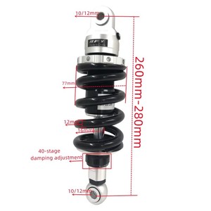 Resorte de 12mm 260mm 270mm 280mm 290mm 300mm 310mm 320mm amortiguador para Integra NC750D <span class=keywords><strong>NC750X</strong></span> Yamaha XJ6 600 N/NA SP/<span class=keywords><strong>ABS</strong></span> - Product Image 2