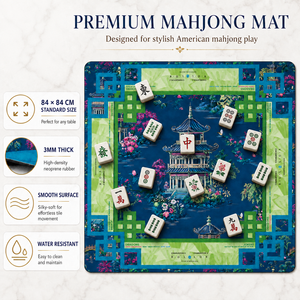 Table de Mahjong de Luxe Pliable, Antidérapante, Imperméable, Antistatique, Tapis de Jeu de Poker Portable, Écologique, Durable, Moderne pour le Divertissement - Product Image 5