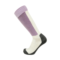 Chaussettes de ski en laine mérinos personnalisées, épaisses, thermiques, chaudes, avec soutien de la voûte plantaire, anti-humidité, pour la randonnée en plein air, hauteur genou