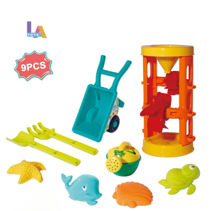 Longthuy ชุดของเล่นถังชายหาดและพลั่วสำหรับเด็ก, เซ็ตของเล่นกลางแจ้ง6ชิ้น - Product Image 5