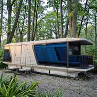 Maison capsule de 38 m² préfabriquée modulaire Tiny Home avec toutes les installations pour hôtel de villégiature, usage résidentiel, personnalisable