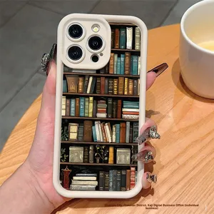 Étagère rétro vintage en TPU compatible avec les étuis iPhone pour Apple 14 Pro/15/16 avec protecteur d'appareil photo et styles INS élégants - Product Image 3