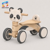 Nouveau jouet tondeuse à gazon en bois 2026 pour bébé, avec bouton de marteau interactif et motif d'outils, aide à la marche pour tout-petits W10L288