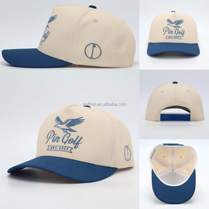 Casquette de baseball personnalisée brodée avec slogan, style A-Frame, pour activités sportives en extérieur, en coton bicolore, type Dad Hat, réglable, avec fermeture Snapback, style Trucker - Product Image 2