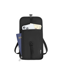 WAALUU dompet leher Logo kustom pemegang paspor RFID tali leher dapat diatur tahan air kantong leher Pria & Wanita untuk menyimpan uang tunai