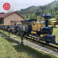 Train et piste de parc d'attractions en plein air Grand train pour enfants Track Bullet Train avec piste ovale