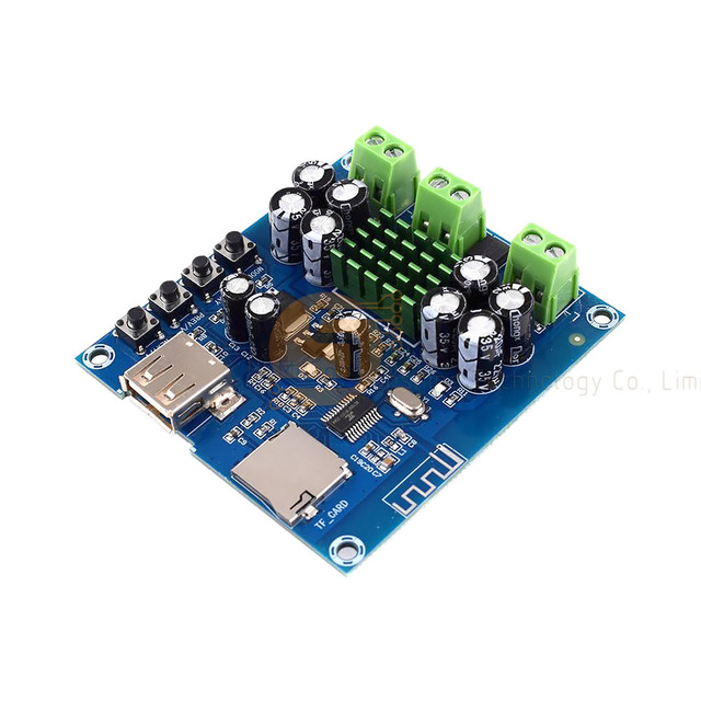 BT- Amplifier Board IntegratedBT-USB TF Card Playback TPA3116D2 Amplifier Board Dual 50W
