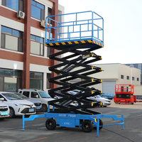 Plateforme élévatrice mobile à ciseaux pour travaux en altitude, électrique et hydraulique