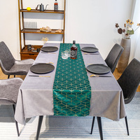 Chemin de table en velours doré, style vintage minimaliste, personnalisable, fabriqué en Chine, luxe léger, style nordique, pour table ou lit