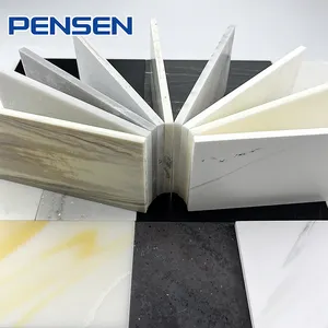 中国制造改性大理石纹理丙烯酸固体表面片材台面