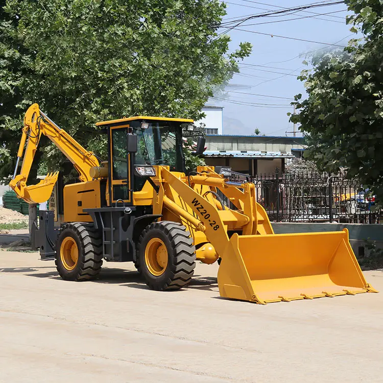 Obral mesin ekskavator backhoe performa tinggi terbaru 4x4