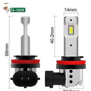 Système d'éclairage automobile Gview Brand GMX LED Feux de croisement Feux de route 8000LM Plus lumineux 60W Ampoules de phare LED H8 H11 - Product Image 5