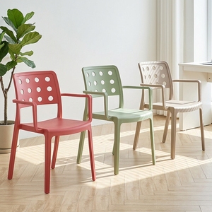 Chaises <span class=keywords><strong>de</strong></span> salle à manger en plastique pour la maison, style minimaliste avec dossier, populaires dans les cafés, chaises pour salons <span class=keywords><strong>de</strong></span> thé, chaises <span class=keywords><strong>de</strong></span> jardin - Product Image 2