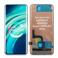Pantalla de Repuesto Nueva IPARTS para Xiaomi MI 10 5G M2001J2G M2001J2I AMOLED, Digitalizador de Pantalla Táctil, Ensamblaje Negro, OEM ORIGINAL