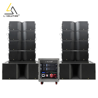 Système de sonorisation Line Array Lsolution Passive 1200W à deux voies, enceintes K212 double 18 pouces 2400W, caisson de basses KS28 pour concerts