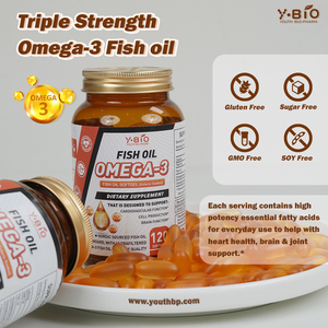 Approvisionnement instantané disponible Huile de poisson en gélules à libération enterique EPA DHA Soutien cardiaque sain Acides gras oméga 3 Suppléments halal - Product Image 3