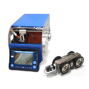 <span class=keywords><strong>Caméra</strong></span> sur chenilles de pipeline CCTV professionnelle IP68 avec objectif de rotation à 360 ° et rapport en temps réel pour l'inspection des égouts municipaux - Product Image 4