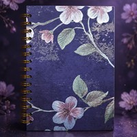 Carnet à spirale à motif floral en gros, journal personnalisé, bloc-notes créatif pour l'école et le bureau