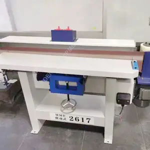 Levigatrice per legno rotonda a doppia cinghia macchina automatica per la lavorazione del legno di precisione da tavolo