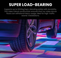 Piste tactile sensible au sol écran de scène jeu pour enfants piste de danse vidéo interactive led magnétique modulaire