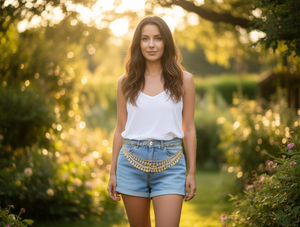 Catena da Vita Vintage in Lega di Zinco per Donna, Placcata Oro, 13.0-18.9 Pollici, Gioiello per il Corpo alla Moda per Feste - Product Image 2