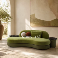 Ensemble de meubles pour salon, table et canapé, chaises de salle à manger rembourrées en velours à dossier moyen pour salons, meubles design