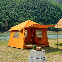 Tente gonflable de montagne, résistante au vent fort, imperméable, tente pneumatique pour aventures en haute altitude
