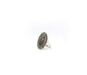 Beautiful Labradorite and Marcasite Gemstone <b>Ring</b> Handmade <b>Silver</b> <b>Ring</b> for <b>Men</b> Women Trendy Jewelry Design Great Gift - Product Image 1