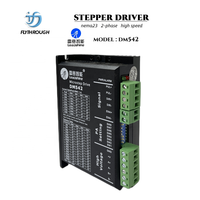 Leadshine Penggerak Motor Stepper CNC Nema 23 Kecepatan Tinggi DM542 20-50VDC 4.2A 2-Fase 200W 3-Input Frekuensi Maksimum 200KHz