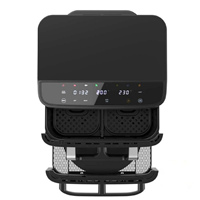 Four à friture à air chaud multifonctionnel en acier inoxydable OEM&ODM à double panier 9+9L pour 4 pizzas avec contrôle numérique et écran LCD pour usage domestique