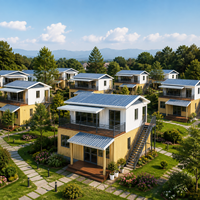 Edificio Modulare Prefabbricato Facile da Trasportare con Struttura Flat Pack e Montaggio Rapido per Alloggi per Lavoratori e Campi di Lavoro