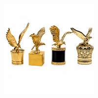 Capuchon de parfum en zamac en forme d'aigle doré, le plus vendu, capuchon de bouteille de parfum en métal de luxe, design de la série animale pour bouteille en verre FEA15, OEM