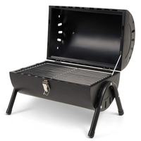 Barbecue compact portable double face avec cheminée pour la cuisson en plein air, pique-nique, pêche, activité familiale, tente