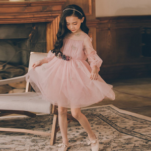 Nuevos Vestidos de Tul Estilo Occidental Premium para Niñas, Moda Vintage India, Corte Redondo, Compra Directa de Proveedor Chino - Product Image 2