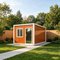 Maison préfabriquée de luxe moderne, maison modulaire en conteneur, pod de vie portable pour bureau de jardin et studio de cour arrière