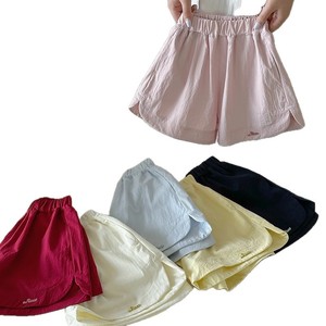 Girls Shorts Solid Color Cotton Woven Quick Dry A <b>Line</b> Loose Fit Summer Casual <b>Pants</b> One Size Fits All - Product Image 4