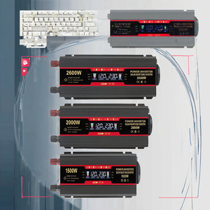 เครื่องแปลงพลังงานแบบซายน์เวฟ DC <span class=keywords><strong>12V</strong></span> <span class=keywords><strong>AC</strong></span> <span class=keywords><strong>220V</strong></span> 1000W-2600W เอาต์พุตเดี่ยวอินเวอร์เตอร์รถยนต์ไฟ <span class=keywords><strong>LED</strong></span> ซ็อกเก็ตอียูเชื่อมต่อ NFC <span class=keywords><strong>4000W</strong></span> - Product Image 2