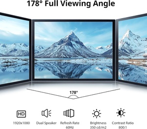 <span class=keywords><strong>Elecrow</strong></span> 10.1 inch IPS Điện dung màn hình cảm ứng màn hình HD 1920x1080 LCD hiển thị cổng VGA được xây dựng trong loa kép LED Backlit 60Hz - Product Image 3