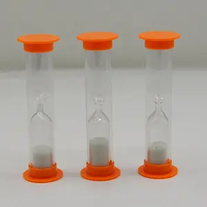 Small Sand Timer Orange 10 Seconds Plastic Sand Timer
