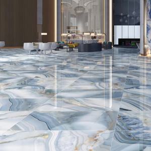 Carrelage mural en porcelaine vitrifiée de <span class=keywords><strong>luxe</strong></span> bleu jade, épaisseur 10 mm, texture imitation pierre, 750x1500 mm, design moderne pour cuisine d'appartement - Product Image 3