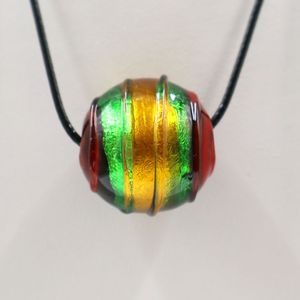 Большой отверстие в итальянском стиле 25 мм большой размер ручной работы Murano Lampwork стеклянные бусины стеклянный шар - Product Image 2