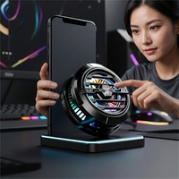 Refroidisseur de téléphone magnétique avec lumière RGB, refroidissement semi-conducteur, clip arrière, radiateur pour jeux mobiles